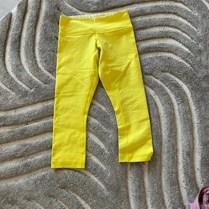 Yellow Lululemon leggings